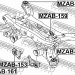 САЙЛЕНТБЛОК ЗАДНЕЙ БАЛКИ подходит для MAZDA CX-5 KE 2011-2012 [EU] MZAB-159 FEBEST