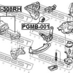 Сайлентблок опоры двигателя CITROEN C5 2008- PGMB-001 FEBEST