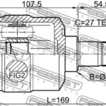 ШРУС ВНУТРЕННИЙ ЛЕВЫЙ 33X41X27 HYUNDAI TUCSON 04- FEBEST