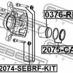 Ремкомплект суппорта тормозного переднего (на одну сторону) FEBEST