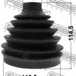 ПЫЛЬНИК ШРУС ВНУТРЕННИЙ КОМПЛЕКТ PVC 113X114X34 MITSUBISHI PAJERO 06- FEBEST