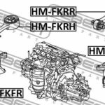 Сайлентблок передней подушки двигателя (гидравлический) FEBEST