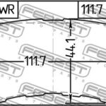 Колодки тормозные задние комплект FEBEST