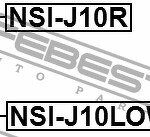 Проставка задн пружины нижняя NISSAN X-TRAIL T31 2007-2013 NSI-J10LOWR FEBEST