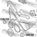 Ролик обводной FORD TRANSIT TT9 2006-2013 2188-TKE FEBEST