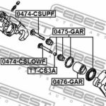 Ремкомплект задн суппорта MITSUBISHI ASX GA# 2010- 0475-GAR FEBEST