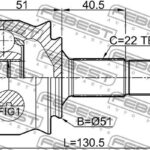 ШРУС НАРУЖНЫЙ 20X51X22 OPEL CORSA D 06- FEBEST