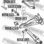 Болт с эксцентриком CITROEN C-CROSSER 2007-2012 2529-001 FEBEST
