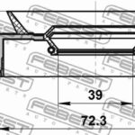 Сальник привода (39X72.3X11.2X18.3) SUZUKI GRAND VITARA 2006-2014 95PAY-40721118X FEBEST