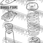 Пыльник заднего амортизатора с отбойником комплект FEBEST