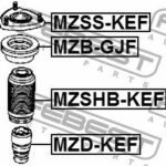 Опора переднего амортизатора  MAZDA CX-5 KE 2011- MZSS-KEF FEBEST