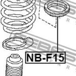 Подшипник опоры амортизатора NISSAN JUKE 1/11-, QASHQAI, X-TRAIL T31, NOTE NB-F15 FEBEST
