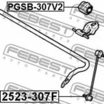 Втулка стабилизатора передняя CITROEN BERLINGO 2008- PGSB-307FV2 FEBEST
