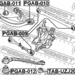 Сайлентблок задн тяги CITROEN C6 2005-2012 PGAB-009 FEBEST