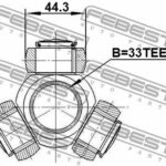 Трипоид 33x44.3 NISSAN X-TRAIL T31 2007-2013 0216-J10 FEBEST