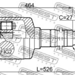 ШРУС ВНУТРЕННИЙ ПРАВЫЙ 33X35X27 NISSAN X-TRAIL 07- FEBEST