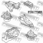 Подушка двигателя задняя FORD TRANSIT TT9 2006-2013 FDM-TT9RR FEBEST