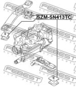 ПОДУШКА РАЗДАТКИ SUZUKI JIMNY 98- FEBEST