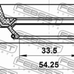 Сальник привода TOYOTA COROLLA E150 (2006-2013) 95JAS-32540921R FEBEST