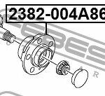 Ступица задняя в сборе SKODA FABIA III, RAPID, VW POLO SEDAN 2382-004A86R FEBEST