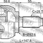 ШРУС внешний RENAULT DUSTER 2011- 2410-DUST FEBEST