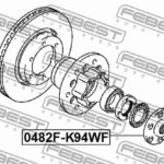 Ступица передняя FLANGE FEBEST