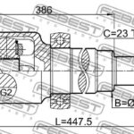 ШРУС ВНУТРЕННИЙ ПРАВЫЙ 22X40X23 FORD FOCUS 11- FEBEST