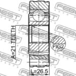 ШРУС КАРДАННОГО ВАЛА 21X74 SUZUKI GRAND VITARA 95- FEBEST