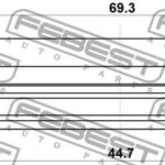 Сальник привода 44.7X69.3X11.2 FEBEST