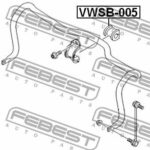 Втулка переднего стабилизатора D24 FEBEST
