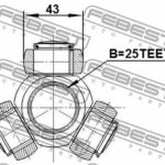 ТРИПОИД 25X43 NISSAN AVENIR 98- FEBEST