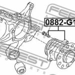 Ступица задняя в сборе SUBARU IMPREZA XV G33 2011- 0882-G13MR FEBEST