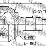 ШРУС наружный 31X54X30 CHEVROLET ORLANDO 2011-2015 1010-J309 FEBEST