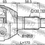 ШРУС НАРУЖНЫЙ 34X55X30 OPEL ANTARA 06- FEBEST