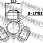 Трипоид HYUNDAI ACCENT 11/BLUE USA 2011- 2216-CER FEBEST