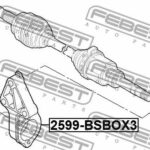 Кронштейн крепления полуоси CITROEN JUMPER III/ RELAY III 2006- 2599-BSBOX3 FEBEST