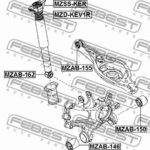 Опора заднего амортизатора FEBEST