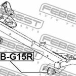 Сайлентблок задней балки NISSAN ALMERA G15RA 2012- NAB-G15R FEBEST