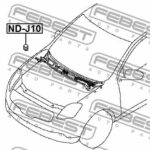 Отбойник капота NISSAN QASHQAI J10E 2006-2013 ND-J10 FEBEST