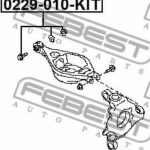 Болт с эксцентриком NISSAN FUGA Y50 2004.10-2009.11 [JP] 0229-010-KIT FEBEST