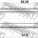 Сальник привода 41.6X58.25X7X7 FEBEST