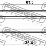 Сальник привода подходит для VOLVO V70 II 2000-2008 95GAS-40630909C FEBEST