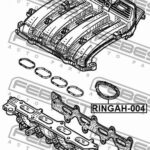 КОЛЬЦО УПЛОТНИТЕЛЬНОЕ ВПУСКНОГО КОЛЛЕКТОРА подходит для RENAULT LOGAN 2005-2013 RINGAH-004 FEBEST
