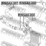 КОЛЬЦО УПЛОТНИТЕЛЬНОЕ ВОЗДУШНОГО ПАТРУБКА подходит для VOLKSWAGEN TRANSPORTER/MULTIVAN T5 2003-2015 RINGAH-008 FEBEST