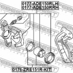 Суппорт тормозной задний правый FEBEST