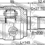 ШРУС внутренний HYUNDAI I30 2012-2017 1211-I30ATLH FEBEST