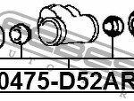 РЕМКОМПЛЕКТ ЗАДНЕГО ТОРМОЗНОГО ЦИЛИНДРА подходит для MITSUBISHI LANCER,LANCER CEDIA CS,CT# 2000.03-2009.08 [JPN] 0475-D52AR FEBEST