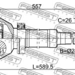 ШРУС ВНУТРЕННИЙ ПРАВЫЙ 29X28X26 VOLVO S80 07- FEBEST