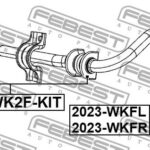 Втулка передн стабилизатора (компл-2 шт) JEEP GRAND CHEROKEE IV 2010- CRSB-WK2F-KIT FEBEST