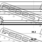 Сальник привода FORD FOCUS CB4 2008-2011 95LDW-40560917C FEBEST